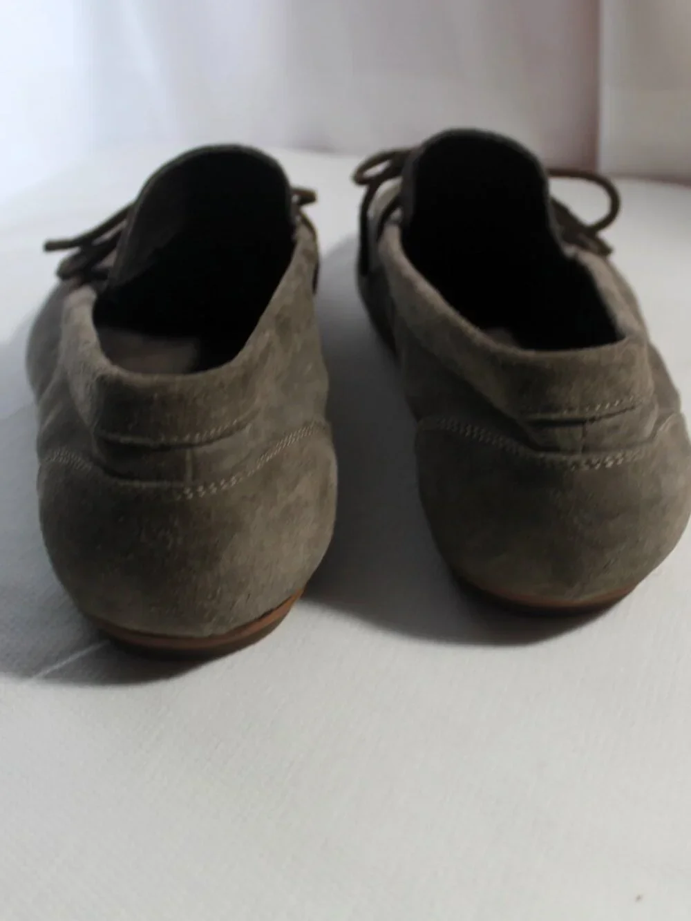 Men's Banana Republic Italian Leather Suede Moccasin Loafers Size 11M